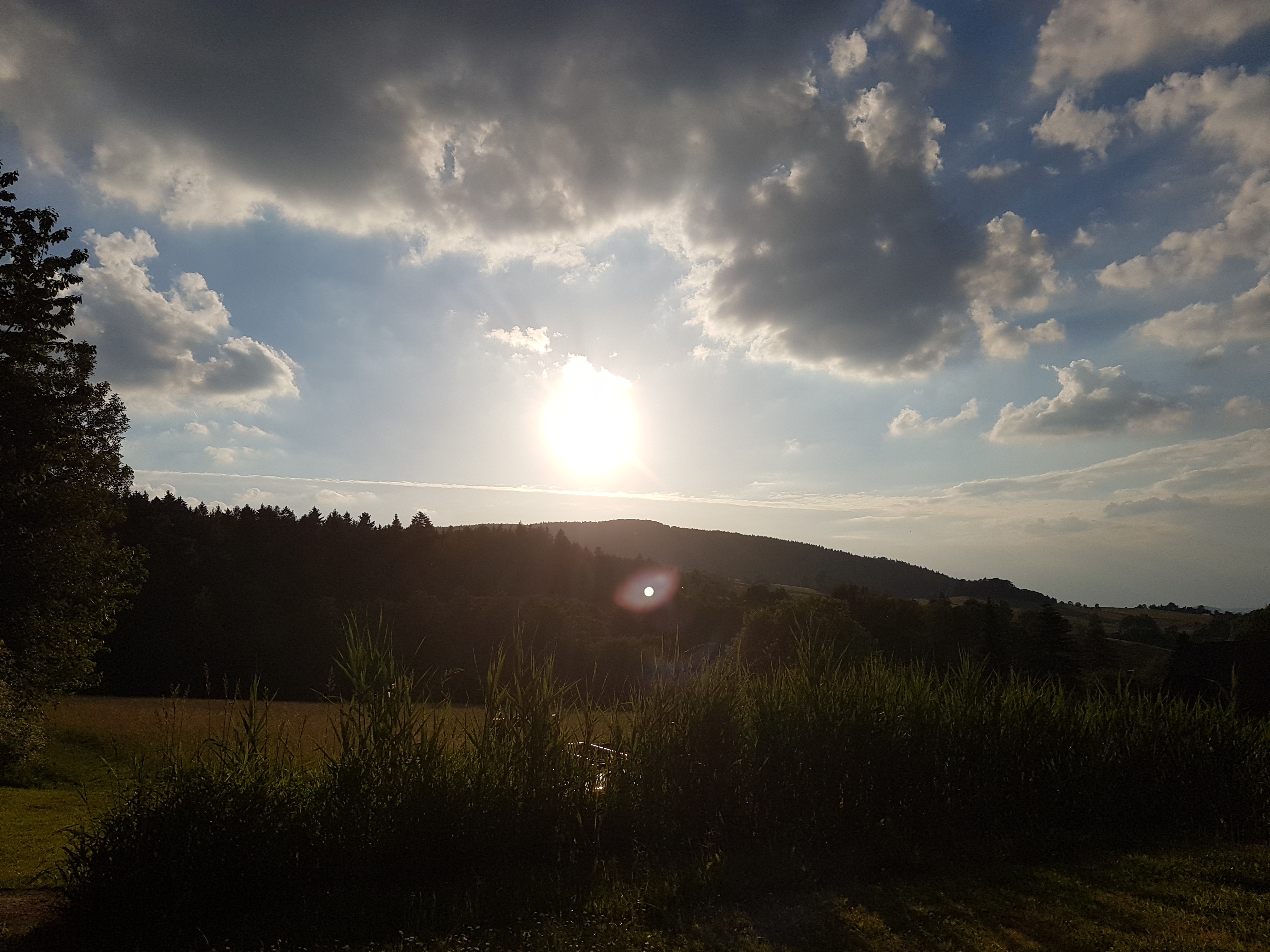 Zittauer Gebirge Weberberg Sonnenuntergang